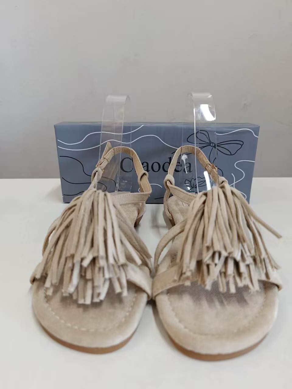 Sandali beige donna
