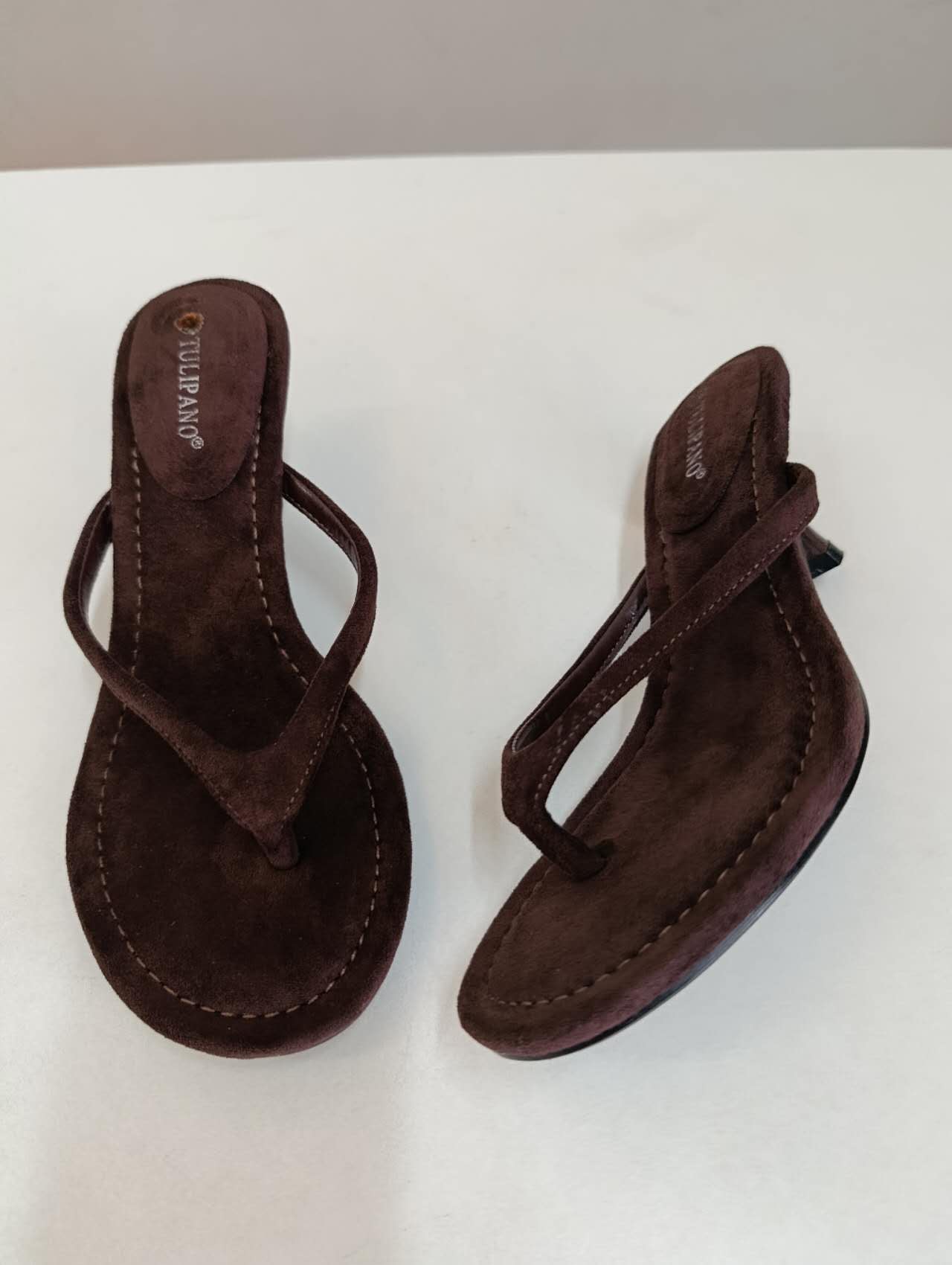 SANDALI INFRADITO MARRONE DONNA