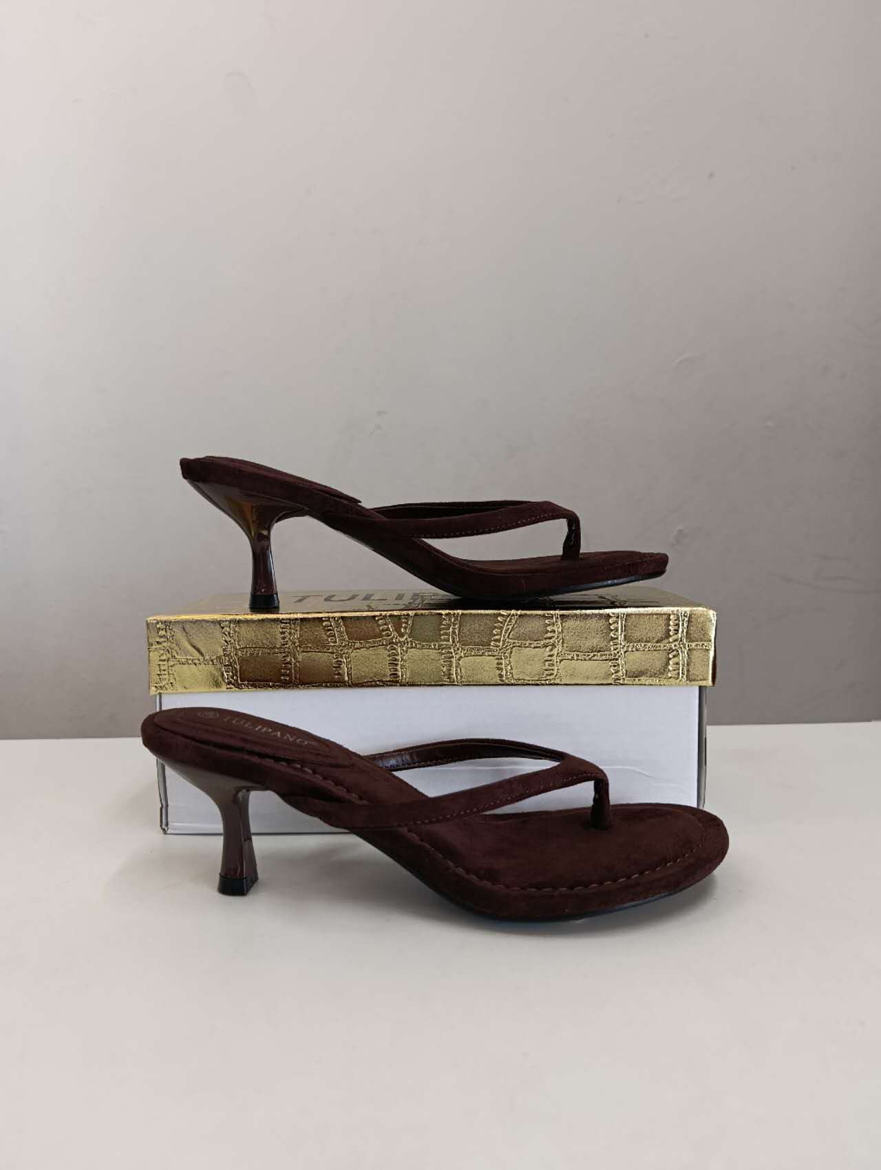 SANDALI INFRADITO MARRONE DONNA