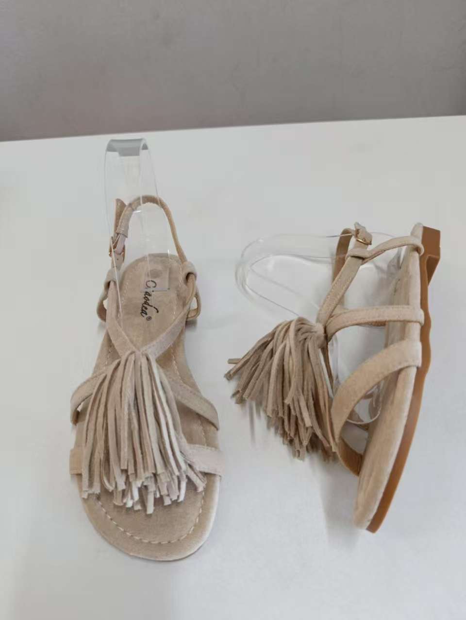 Sandali beige donna