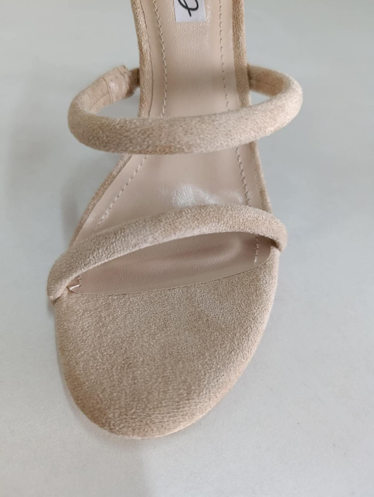 Sandali Tacco Alto Donna Beige — Stiletto a Spiral Wrap, Scarpe Eleganti con Cinturini