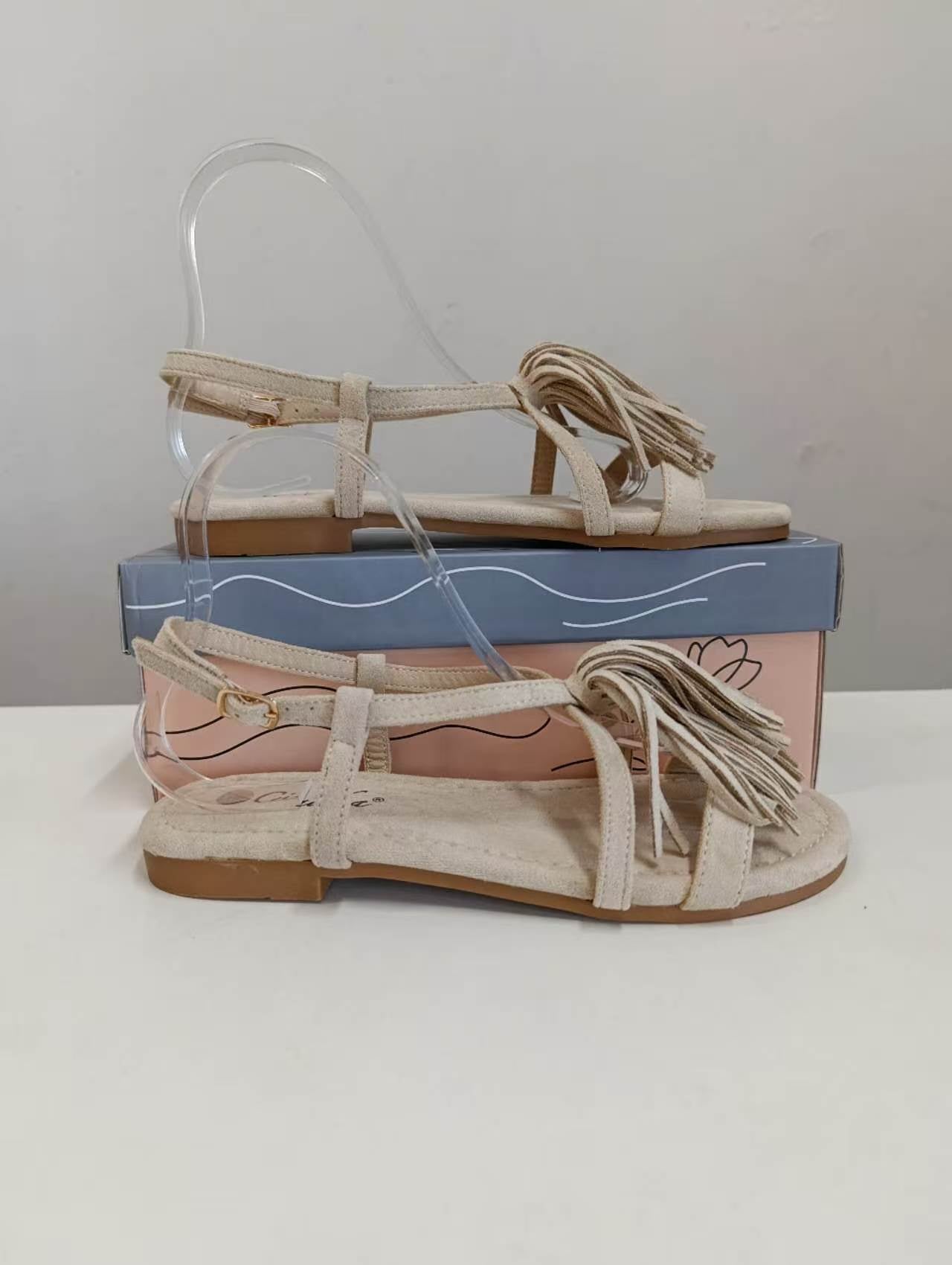 Sandali beige donna